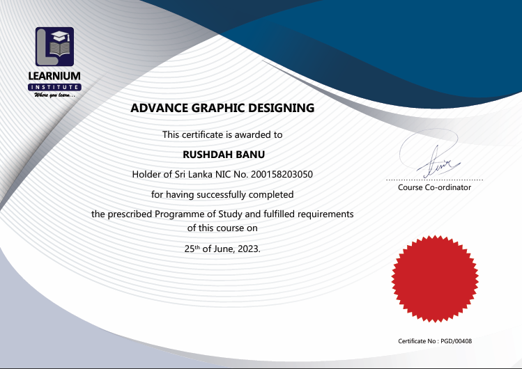 Graphic Design Cert